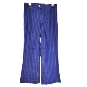 NYDJ Not Your Daughter's Tummy Tuck Jean Pinstripe Blue White Womens Size 6 NWT
